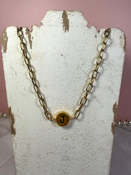 Golden Initial Necklaces