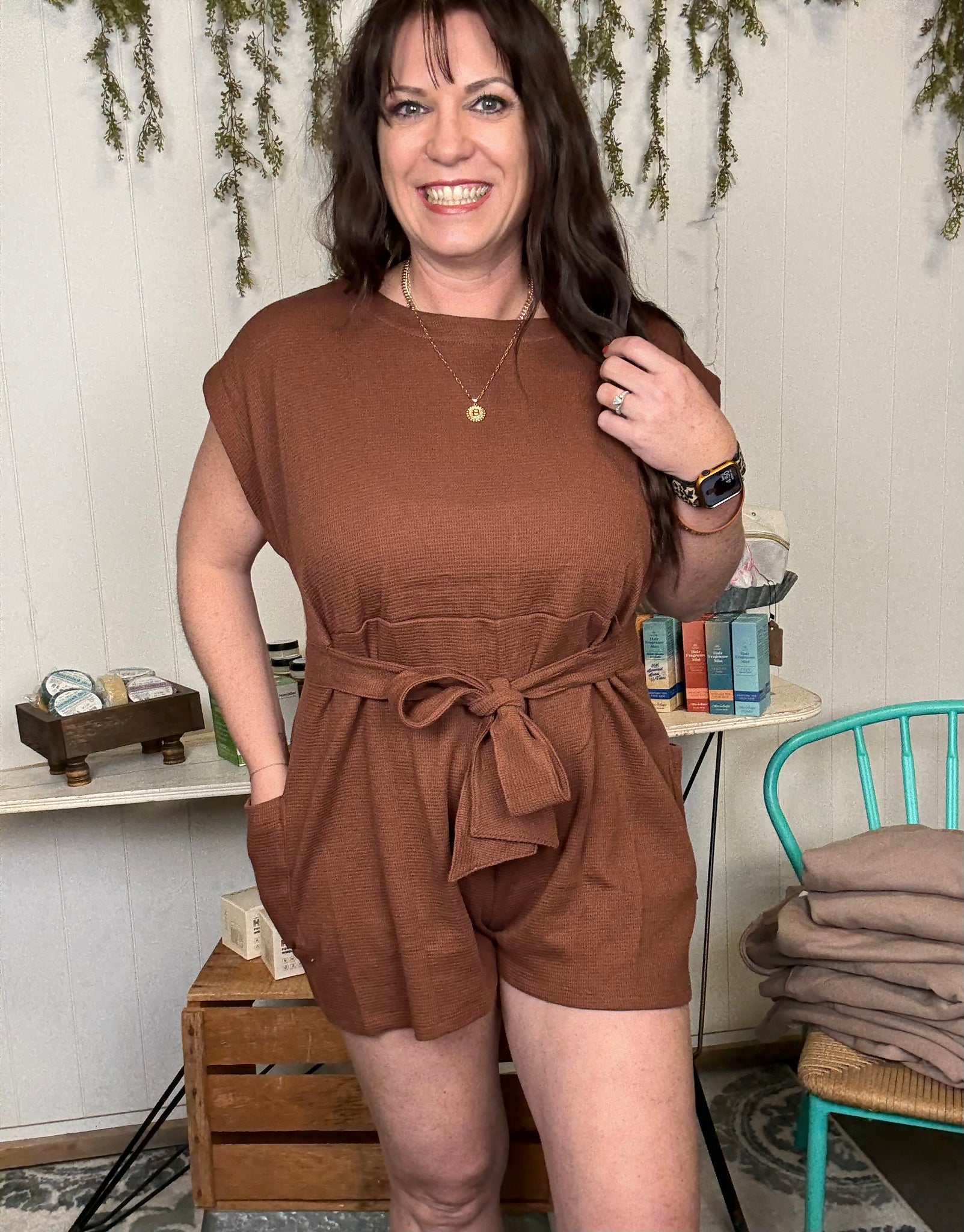 Tie Front Romper
