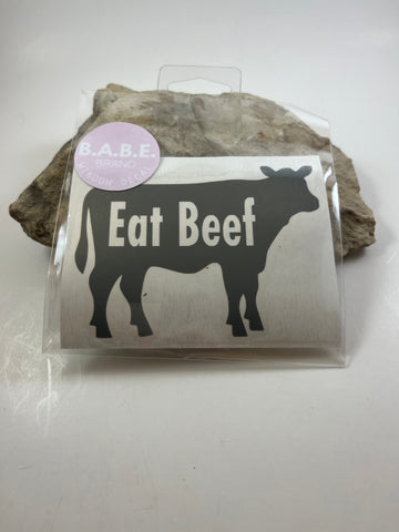 Eat Beef Car Sticker