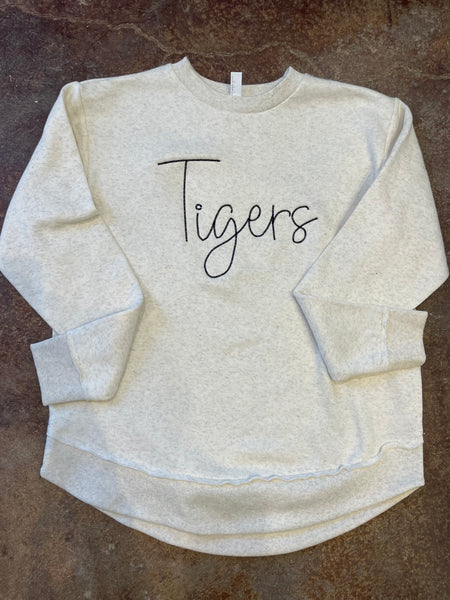 Tigers Embroidered Crewneck