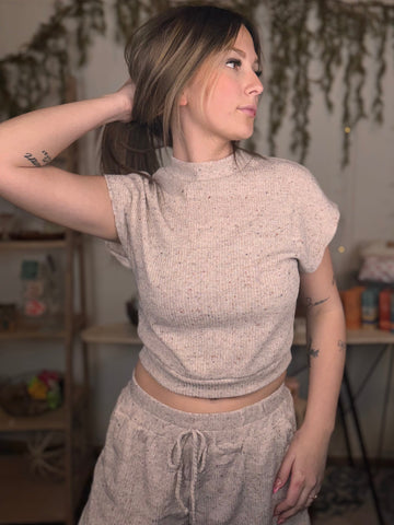 Mock Neck Knit Top