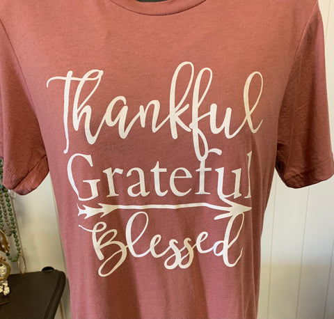Thankful, Grateful, Blessed Fall T-Shirt